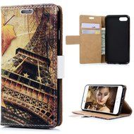 iPhone 7 Case (4.7 inch) - Wallet Folio Flip Premuim PU Leather Case Colorful Print Design with Stand Magnetic... N82
