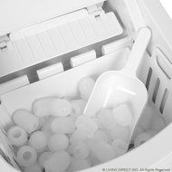 Ice Maker Portable Premium Compact Countertop Tabletop Electric Machine for Home in Mini White Design N3