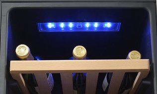 NewAir AWR-290DB Compact 29 Bottle Compressor Wine Cooler, Black/Stainless Steel N8