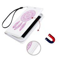 Galaxy S5 Case, YOKIRIN Printed Dream Catcher &amp; Campanula Design [Wrist Strap] Flip Folio... N32