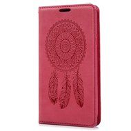 Galaxy S5 Case, YOKIRIN Printed Dream Catcher &amp; Campanula Design [Wrist Strap] Flip Folio... N35