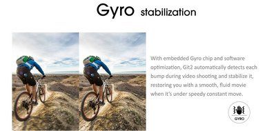 GitUp Git2 2K WiFi Action Camera 1440P 1.5 inches LCD / Novatek 96660 Chipset / IMX206 16.0MP Image Sensor / 170... N4
