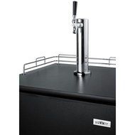 Summit : SBC500B 24 Freestanding Full Keg Beer Dispenser with Manual Defrost - Black N3