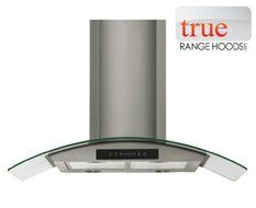 36" Stainless Tempered Glass Range Stove Cooker Hood