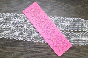 Anyana Big Silicone Fondant Lace Sugarcraft Mould Embossing Mat Cake Impression Floral Gum Pastry Tool Kitchen... N4