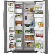 GE GSS20ESHSS 20.0 Cu. Ft. Stainless Steel Side-By-Side Refrigerator N4