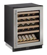 U-Line U1224WCS13A Built-In Wine Storage, 24", Stainless Steel