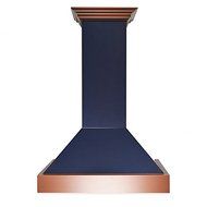 30" 900 CFM Wall Mounted Range Hood Finish: Black &amp; Copper