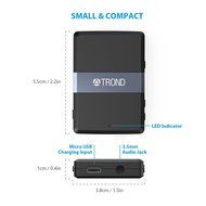 TROND Bluetooth V4.1 Transmitter Receiver / Wireless 3.5mm Audio Adapter with aptX Low Latency &amp; aptX for Both... N5