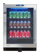 Vinotemp VT-BC54TSSM-L 54-Bottle Mirrored Touch Screen Beverage Cooler, Black N5