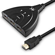4K HDMI Switches, SENHAI 3 Ports HDMI Adapter with Pigtail Cable, Support 4K 1080P 3D UHD Blue-ray DVD, 3 HDMI... N5