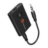 TaoTronics Bluetooth 4.1 Transmitter / Receiver, 2-in-1 Wireless 3.5mm Adapter (aptX Low Latency, 2 Devices Simultaneously... N4