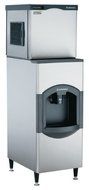 Scotsman C0522SA-1_HD22B-1H 475 lb 22" Air-Cooled Small Cube Ice Machine w/ HD22B-1H Hotel Dispenser