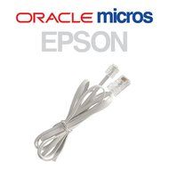 Epson IDN Cable 300319-001 (25 Ft.) RJ45-RJ12 Oracle Micros OEM Compatible Printer Cable - Epson TM-T88, TM-u200... N2