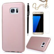 Badalink Galaxy S7 Edge Case Soft TPU Rubber Skin Bumper Case Shockproof Flexible Easy Grip Smooth Touch Slip... N20