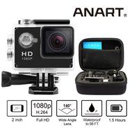 ANART&reg; SSC-17 A9 1080P 5MP 2.0inch LCD Screen 140 Degree Waterproof Helmet Sports Camera DVR With Small Shockproof... N4
