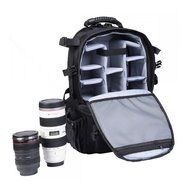 Multifunctional Deluxe Camera Backpack Bag Case Sony Canon Nikon DSLR SLR Black N2