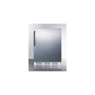 SUMMIT Built-In Undercounter Refrigerator-Freezer - Stainless Steel CT