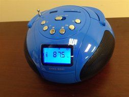 New BMW-BM41 Nitro Mini Portable Boom Box with USB Port, SD Card Slot, Alarm Clock, FM Radio, MP3, and LCD Display N3