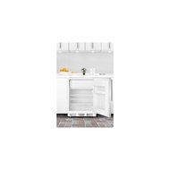 Summit CT66JBISSHV Built-in Undercounter Refrigerator-freezer with White Cabinet, Stainless Steel Door, and Thin... N2