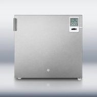 Summit FS20LCSSMED: Compact -20(degree)C all-freezer in stainless steel with lock, alarm thermometer, and hospital... N3
