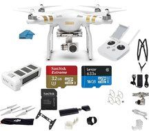 DJI Phantom 3 Professional (Pro) Quadcopter Drone 4K UHD Video Camera EVERYTHING YOU NEED Kit + SanDisk 32GB Micro...