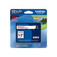 BROTHER TZ Label Tape Cartridge / TZE232 RED ON WHITE FOR TZ MODELS / TZE232 /