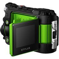 Olympus Stylus TG-Tracker Waterproof 4K Action Cam Green Accessory Bundle includes Camera, 43" Telescopic Selfie... N5