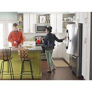 Amana ABB2224BRM 21.9 Cu. Ft. Stainless Steel Bottom Freezer Refrigerator - Energy Star N5