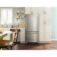 Amana ABB2224BRM 21.9 Cu. Ft. Stainless Steel Bottom Freezer Refrigerator - Energy Star N6