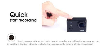 GitUp Git2 2K WiFi Action Camera 1440P 1.5 inches LCD / Novatek 96660 Chipset / IMX206 16.0MP Image Sensor / 170... N6