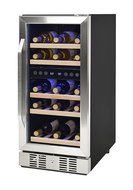 NewAir AWR-290DB Compact 29 Bottle Compressor Wine Cooler, Black/Stainless Steel N9