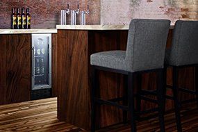 Summit SCR1225 12" Built In Beverage Center With 2.2 cu. ft. Capacity 6 Slide Out Wired Shelves Digital Thermostat...
