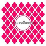 The Cookie Countess Moroccan Monogram stencil