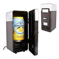 Mini USB LED PC Refrigerator Fridge Beverage Drink Cans Cooler Warmer Black New N4