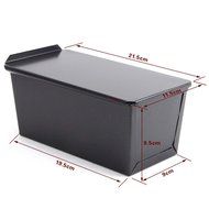 Rectangle Nonstick Box Loaf Tin Kitchen Pastry Bread Cake Baking Pan Bakeware 8-inch x 4-inch Loaf Pan, Black