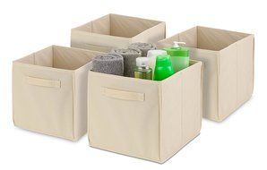 Honey-Can-Do SFT-01762 Kids Storage Bins, Soft and Foldable Organizers, Pink N8