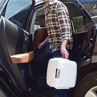 RUIMI 4L Mini Fridge Portable refrigerator Cooler and Warmer Compact Single Door Car, RV or Boat also for Home... N14