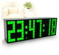 RioRand&reg; Digital Large Big Number Jumbo LED snooze wall desk Alarm clock -Green Light N4