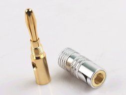 Efreecity&reg; New 10 pcs 24K Gold Nakamichi Speaker Banana Plug Audio Jack Connector N3