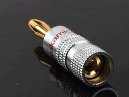 Efreecity&reg; New 10 pcs 24K Gold Nakamichi Speaker Banana Plug Audio Jack Connector N4