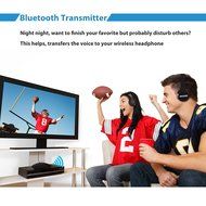 Bluetooth Transmitter/Receiver, OXOQO 2-in-1 Wireless 3.5mm Audio Adapter for TV, Wired Headphone Headset, Car... N7