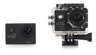 (Black) Action Camera SJ7000 Wifi 2.0 LTPS LED mini cam recorder marine diving 1080P HD DV Go pro style two batteries...