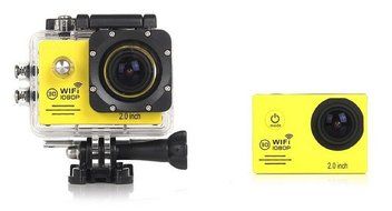 (Yellow) Action Camera SJ7000 Wifi 2.0 LTPS LED mini cam recorder marine diving 1080P HD DV Go pro style two batteries... N2