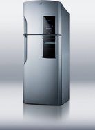 Summit Ingenious FF1935PL 30" Counter Depth Top Freezer Refrigerator in Platinum: Right Hinge N2
