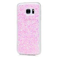 Badalink Galaxy S7 Case Shiny Glitter Sparkle Powder Series Shockproof Drop Protection Soft TPU Rubber Protective... N28