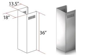 ZLINE 1-36 in. Chimney Extension for 9 ft. to 10 ft. Ceilings N5