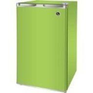 Igloo 3.2-cu. ft. Refrigerator, Reversible door,Flat-back design, Adjustable leveling legs, Green color / Dimensions...