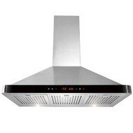 36" 400 CFM Convertible Wall Mount Range Hood Finish: Black N2
