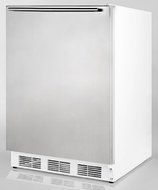 Summit CT66LBISSHH 24&quot; Undercounter Compact Refrigerator with 5.1 cu. ft. Capacity Lock Dual Evaporator Cooling...